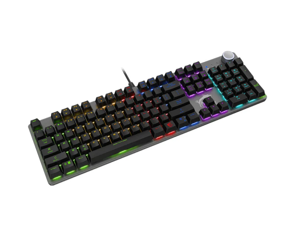 MSI FORGE GK320 RED Oyun USB QWERTY ABD Uluslararası Siyah Klavye Thumbnail 2