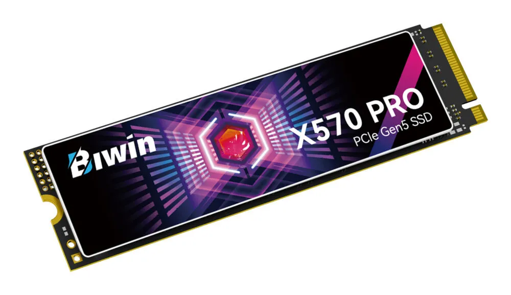 Biwin X570Pro BX570DN02TB-RGX 2 TB M.2 22x80 Gen5 NVMe SSD Thumbnail 5