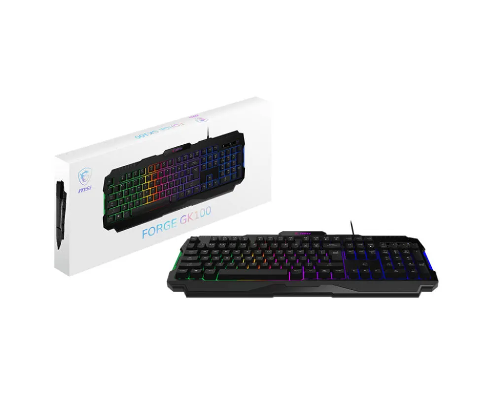 MSI FORGE GK100 RGB Oyuncu Klavyesi Thumbnail 7