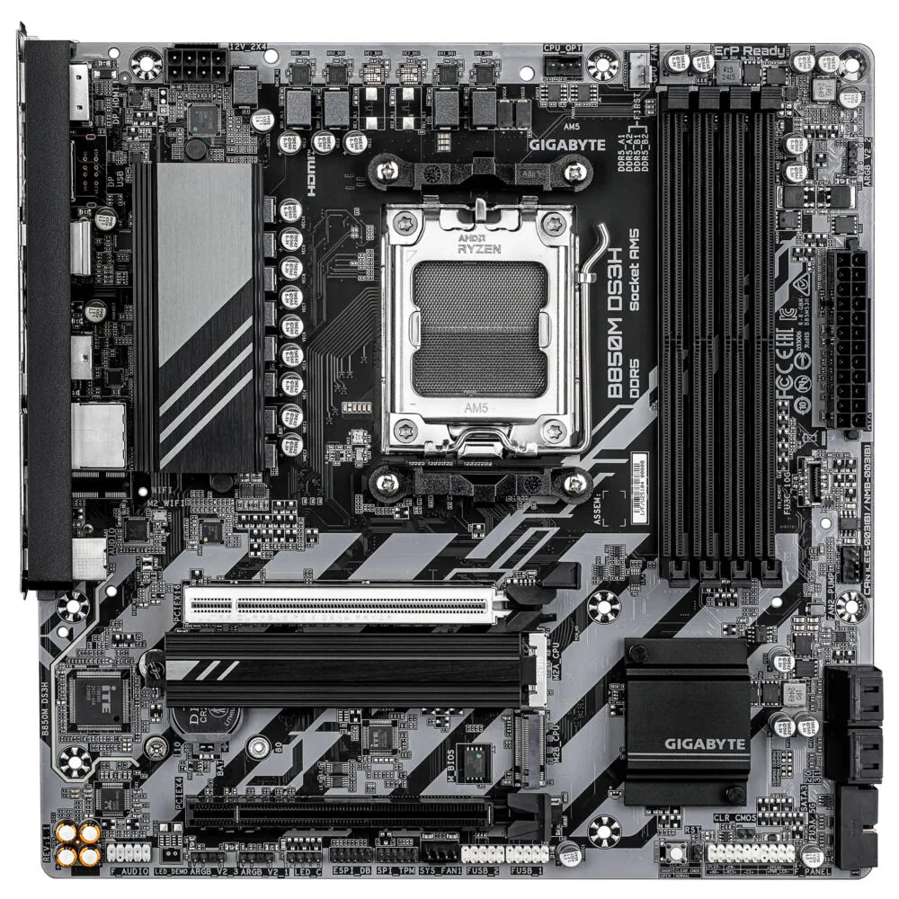 GIGABYTE B850M DS3H (rev. 1.1) AMD B850 Soket AM5 micro ATX Anakart