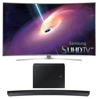 Samsung UN78JS9100F + HW-J6500 4K Ultra HD Smart Wi-Fi Gümüş TV Thumbnail 0