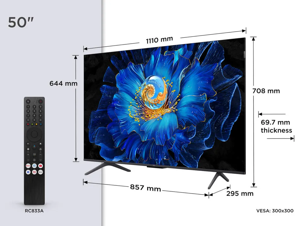 TCL 50C6KS-UK 50 inç 4K Ultra HD TV Thumbnail 2