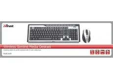 Trust Slimline Media Deskset BE 16370 Kablosuz Klavye & Mouse Seti Thumbnail 8