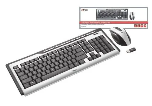 Trust Wireless Slimline Media Deskset UK 16365 Klavye & Mouse Seti Thumbnail 8