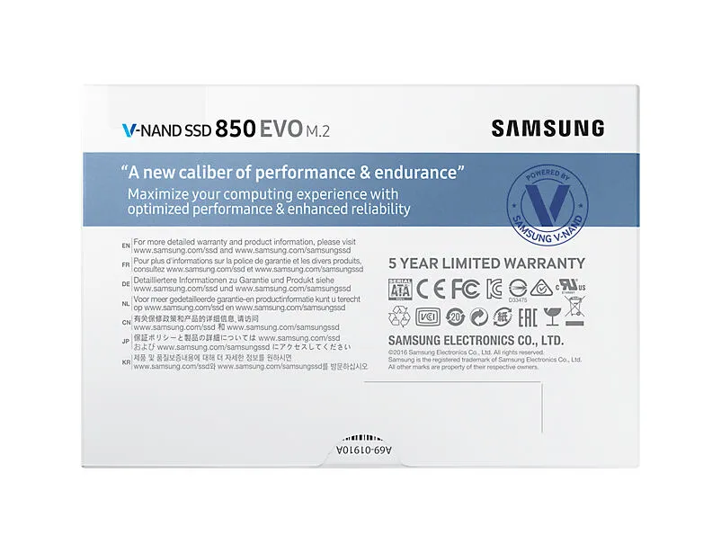 Samsung 850 EVO 1 TB MZ-N5E1T0BW M.2 SSD Thumbnail 10