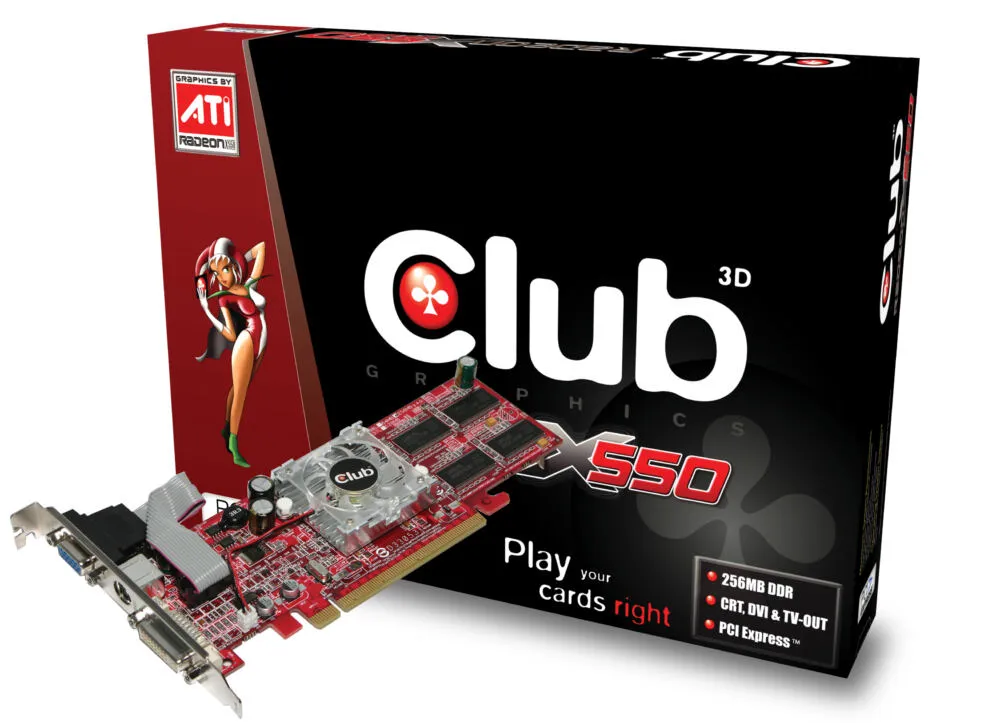 CLUB3D ATI™ Radeon X550 256MB GDDR Ekran Kartı Thumbnail 0