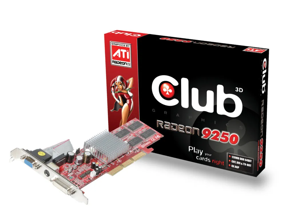 CLUB3D 9250 128Mb AGP GDDR Ekran Kartı Thumbnail 0