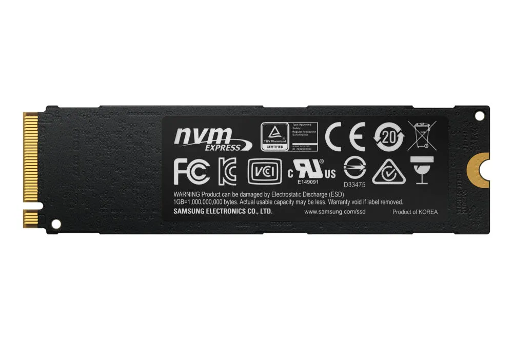 Samsung 960 EVO 250 GB MZ-V6E250BW M.2 Gen3 NVMe SSD Thumbnail 2