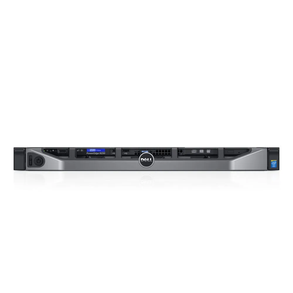 DELL PowerEdge R230 sunucu 1 TB Yatay (1U) Intel® Xeon® E3 v5 E3-1220V5 3 GHz 4 GB DDR4-SDRAM 250 W Windows Server 2016 Essentials