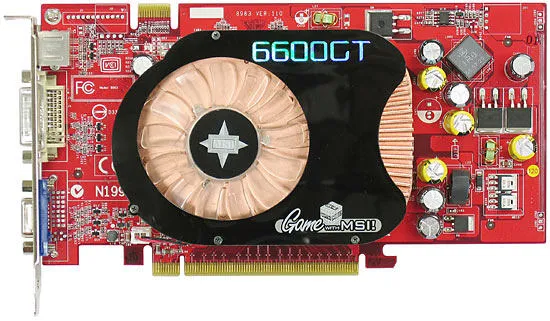 MSI GEFORCE 6600GT 128MB RETAIL GDDR3 Ekran Kartı Thumbnail 0