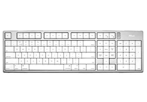 Trust Slimline Aluminium Keyboard for Mac IT USB Klavye