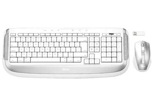 Trust Wireless Laser Desk Set for Mac IT Fare dahil RF kablosuz Klavye & Mouse Seti