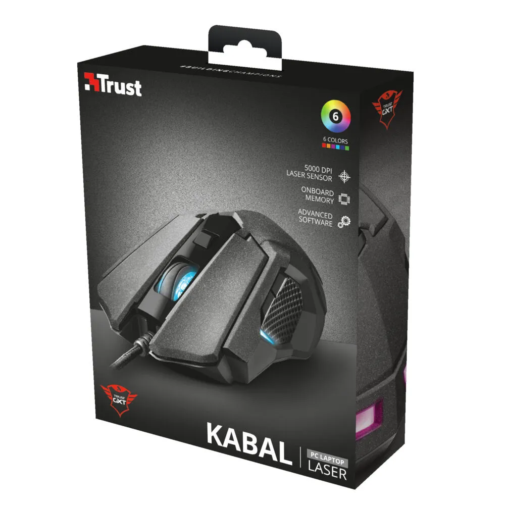 Trust GXT 4158 Kabal 22937 5000 DPI Oyuncu Faresi Thumbnail 4