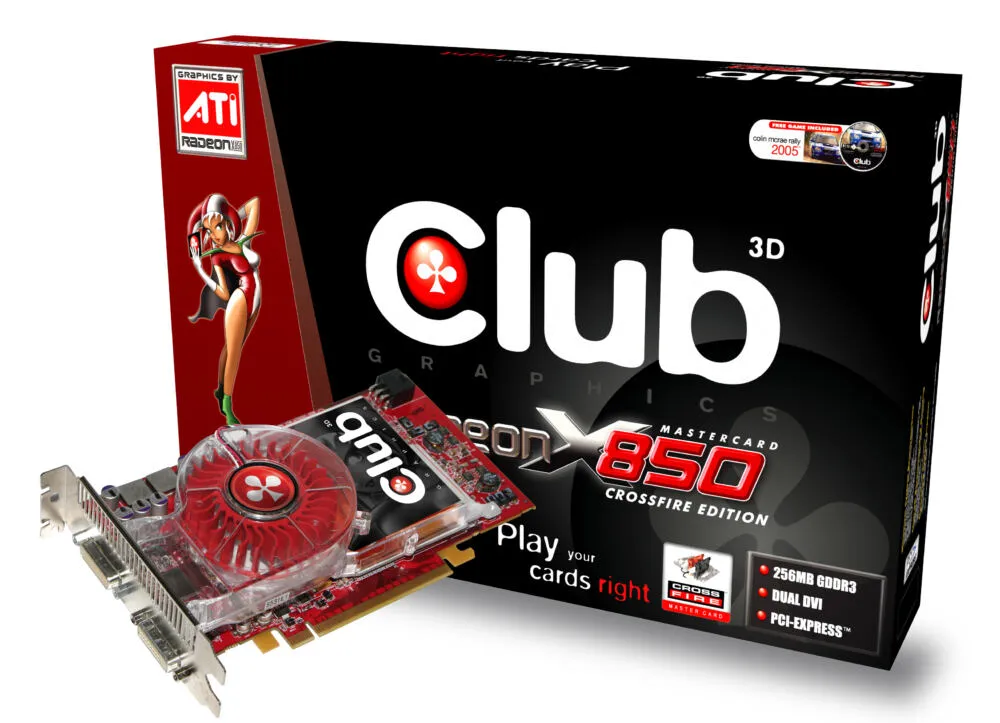 CLUB3D RADEON X850CF 256MB GDDR3 128 MB Ekran Kartı Thumbnail 0