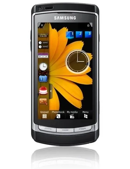 Samsung i8910 HD + Parrot BT-CK3200 Bluetooth Carkit 9,4 cm (3.7") 1500 mAh Siyah Akıllı Telefon