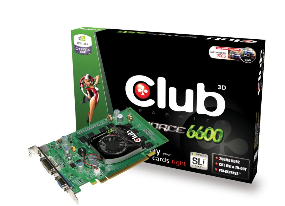 CLUB3D GeForce 6600 256MB Retail GDDR2 Ekran Kartı Thumbnail 0