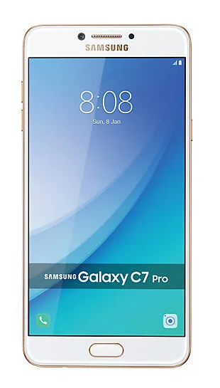 Samsung Galaxy C7 Pro SM-C7010 14,5 cm (5.7") Çift SIM 4G USB C Tipi 4 GB 64 GB 3300 mAh Altın, Beyaz Akıllı Telefon