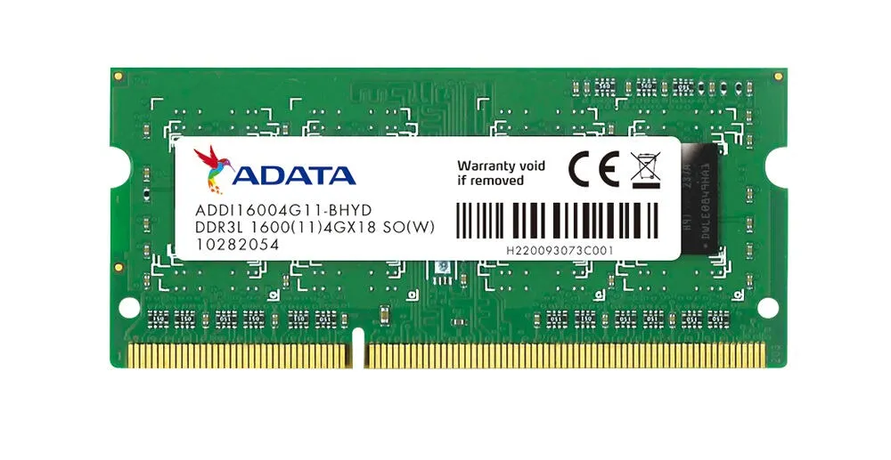 ADATA ADDI1600W4G11-B 4 GB 1 x 4 GB DDR3L 204-pin SO-DIMM RAM Bellek