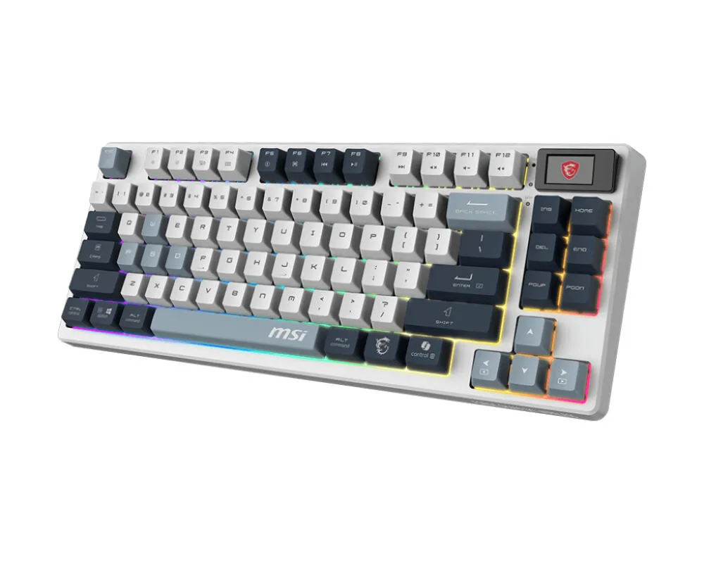 MSI FORGE GK600 TKL WIRELESS SKY TKL SKY UA Mekanik RGB Oyuncu Klavyesi Thumbnail 4