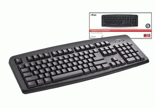 Trust ClassicLine Keyboard BE 16297 Klavye Thumbnail 4