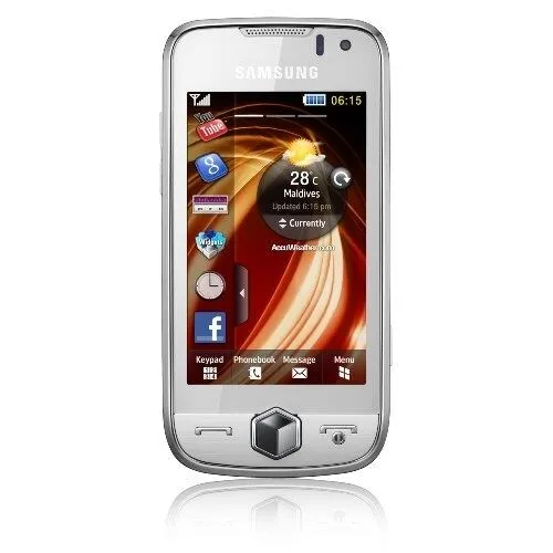 Samsung S8000 7,87 cm (3.1") Bada 1080 mAh Beyaz Akıllı Telefon Thumbnail 0