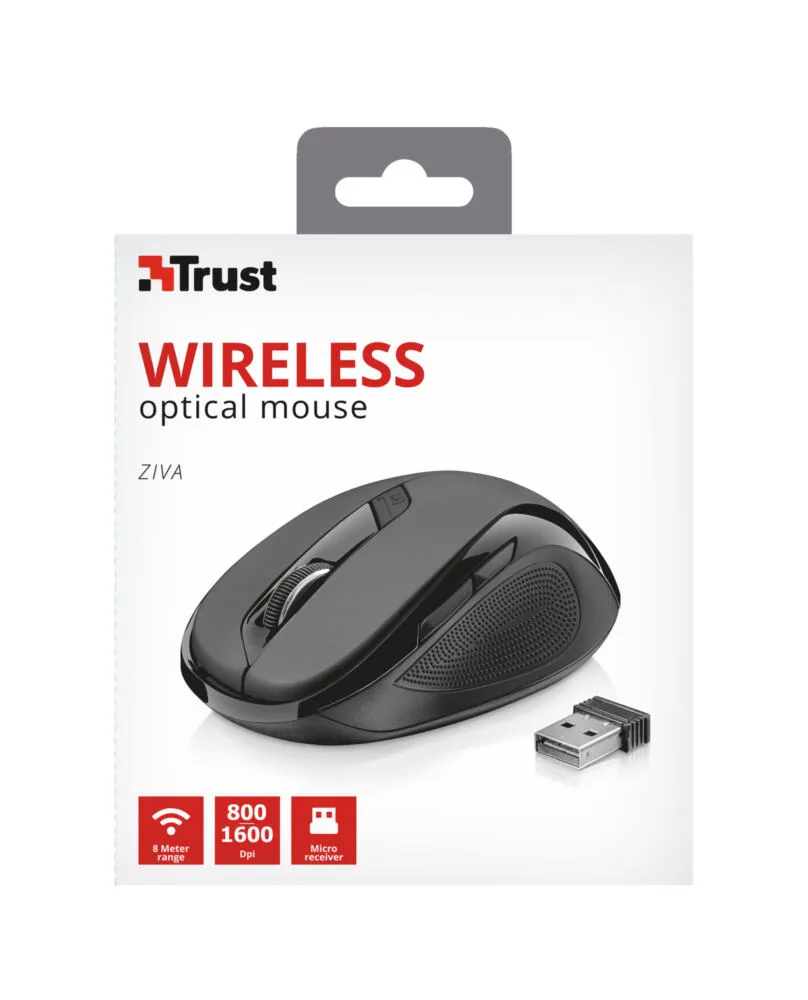Trust Ziva 21949 1800 DPI Kablosuz Mouse Thumbnail 9