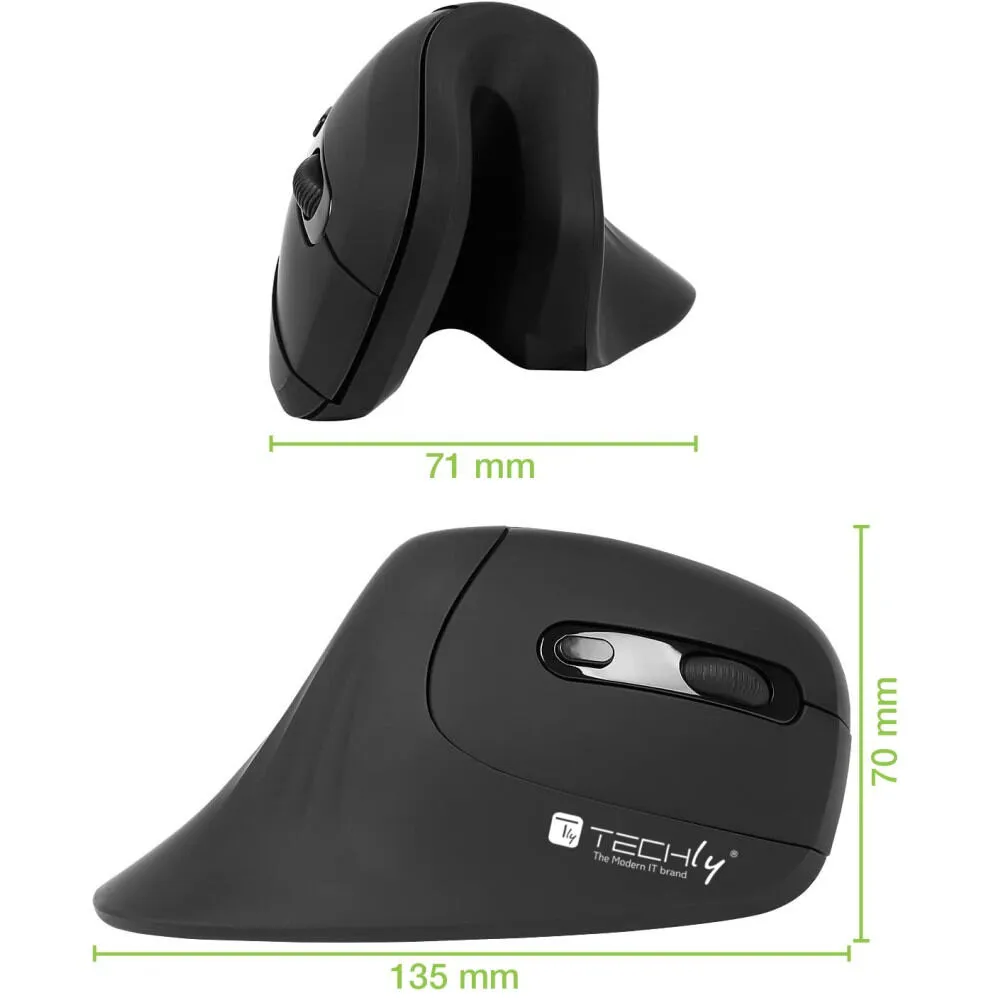 Techly IM 1100-VM-B 3200 DPI Kablosuz Mouse Thumbnail 5