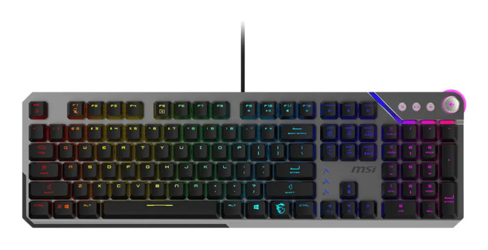 MSI STRIKE 600 Oyun USB QWERTY İngilizce Siyah Klavye