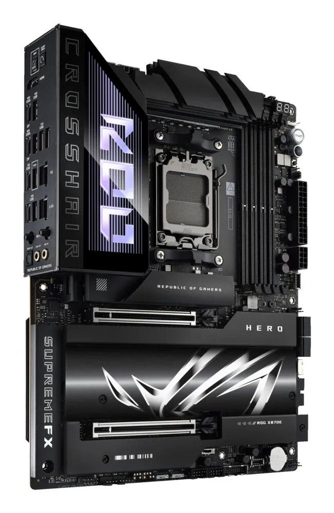 ASUS ROG CROSSHAIR X870E HERO 90MB1IE0-M0EAY0 AM5 4x DDR5 5x M.2 ATX Anakart Thumbnail 4