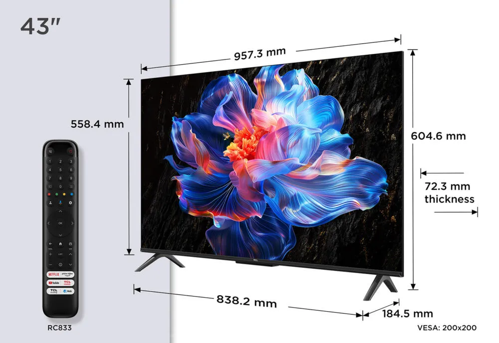 TCL 43V6C-UK 43 inç 4K Ultra HD TV Thumbnail 4