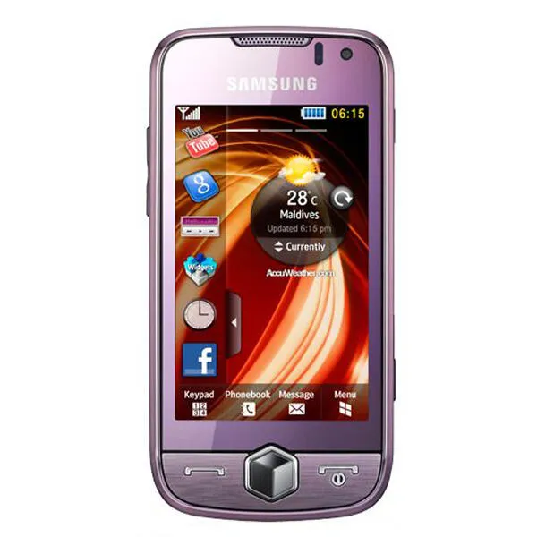 Samsung S8000 7,87 cm (3.1") Bada 1080 mAh Mor Akıllı Telefon Thumbnail 0