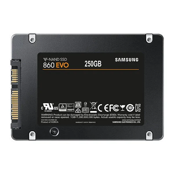 Samsung 860 EVO 250 GB MZ-76E250E 2.5" SSD Thumbnail 1