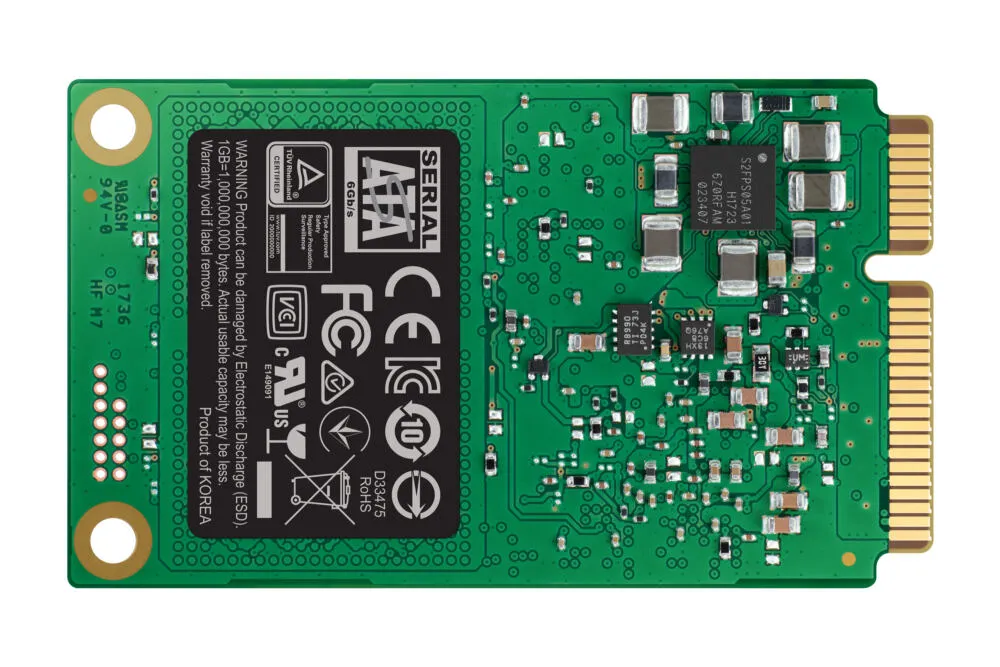 Samsung 860 EVO 500 GB MZ-M6E500BW mSATA SATA3 SSD Thumbnail 2