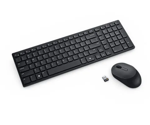 DELL KM555 Fare dahil Evrensel RF Kablosuz + Bluetooth Yunanca Siyah Klavye