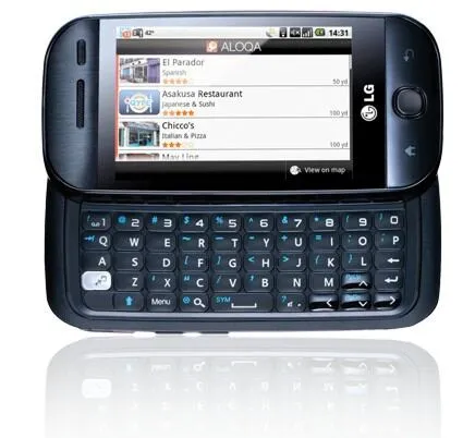 LG In Touch GW620 7,62 cm (3") 1500 mAh Siyah Akıllı Telefon