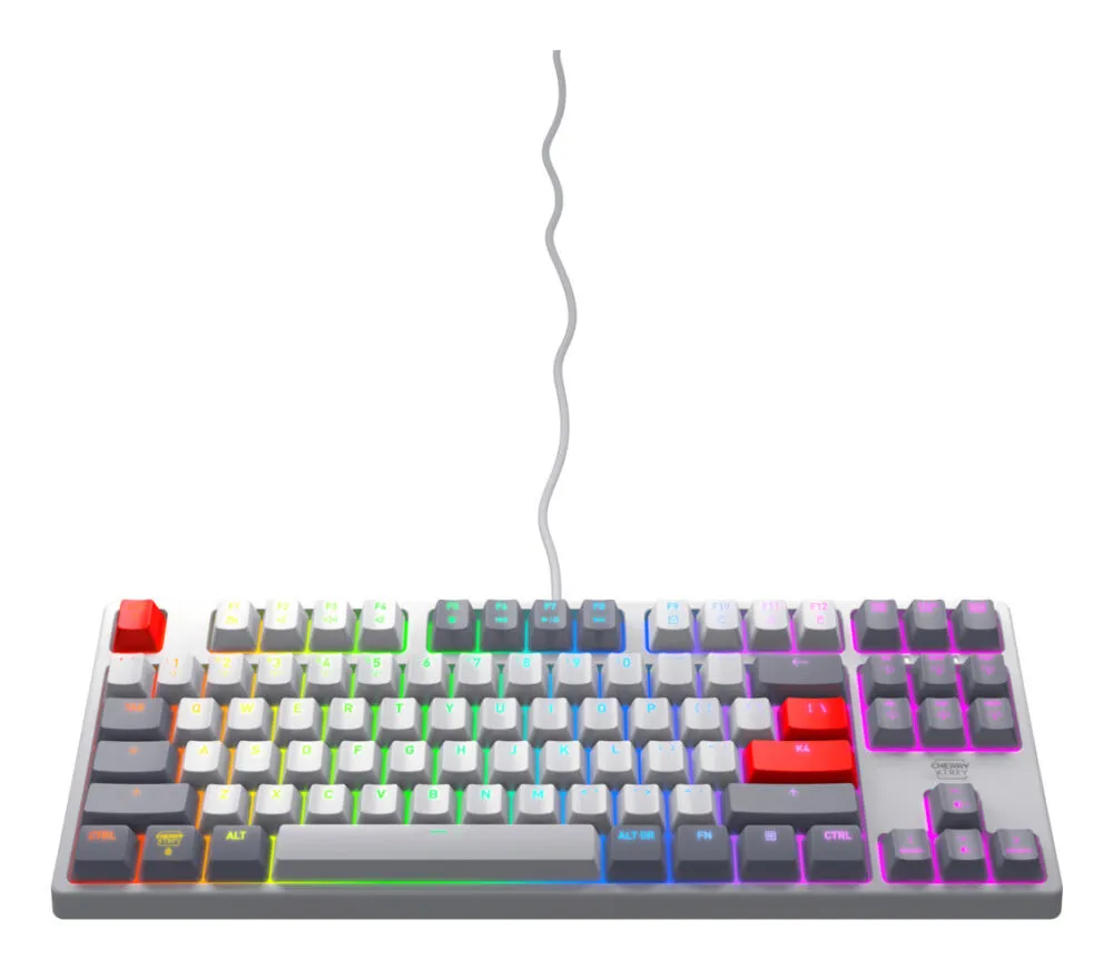 CHERRY K4V2 TKL CX-K4V2-RGB-TKL-RETRO-R-US Mekanik Oyuncu Klavyesi Thumbnail 2