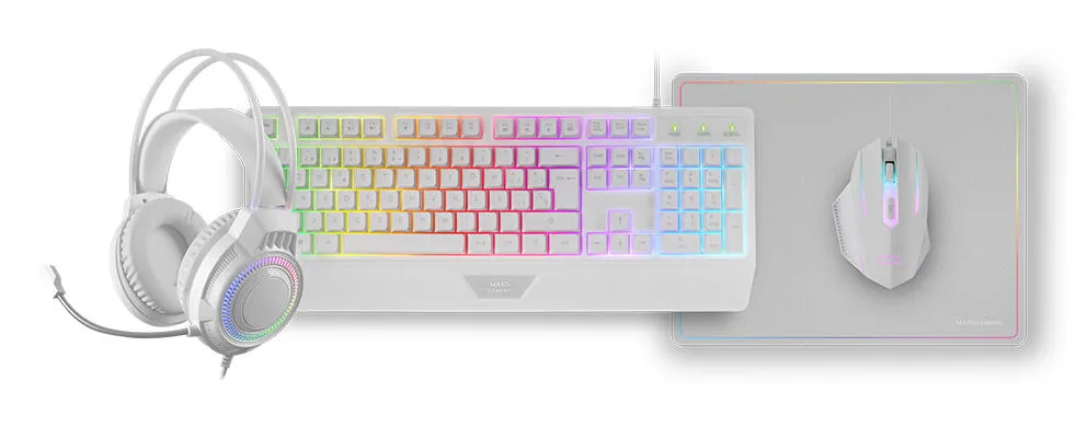 Mars Gaming MCP124PROWPT RGB Oyuncu Klavyesi Thumbnail 1