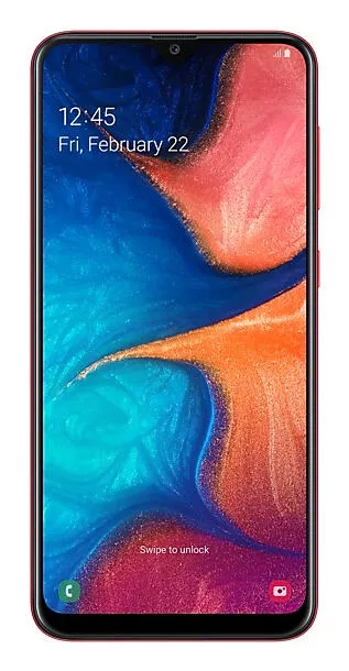 Samsung Galaxy A20 SM-A205F 16,3 cm (6.4") Çift SIM 4G USB C Tipi 3 GB 4000 mAh Kırmızı Akıllı Telefon Cep Telefonu
