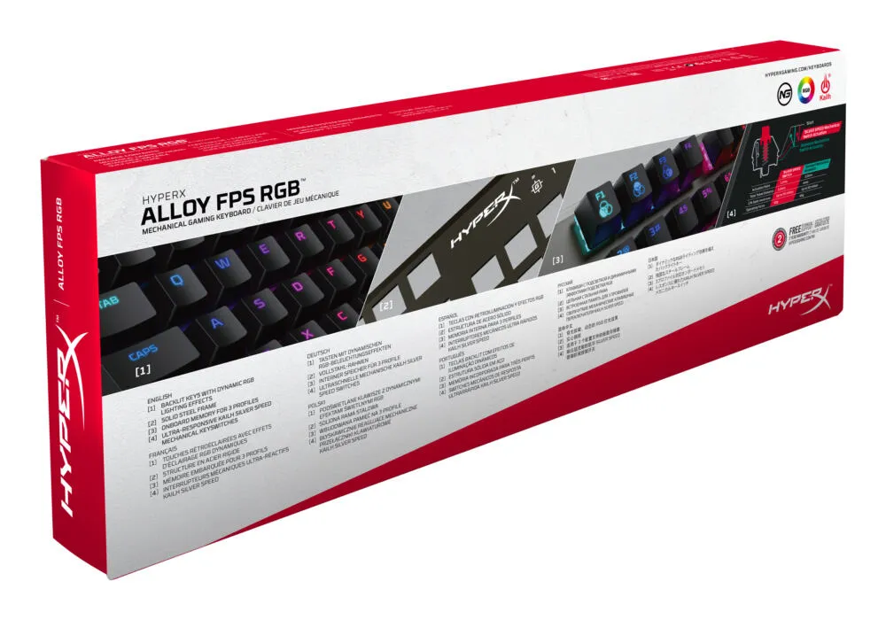 HyperX Alloy FPS RGB HX-KB1SS2-FR Mekanik Oyuncu Klavyesi Thumbnail 10