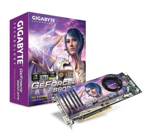 GIGABYTE NX88X768H-RH GeForce 8800 GTX GDDR3 Ekran Kartı