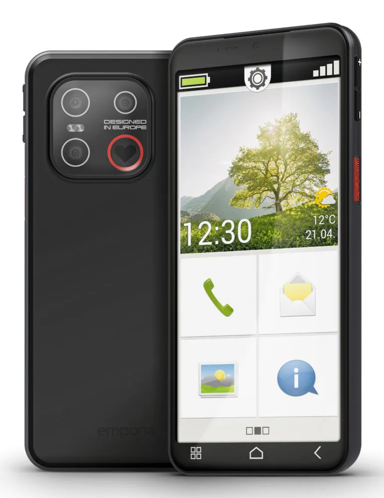 Emporia emporiaSMART.7lite E7LT.V1.BK.01 128 GB 6 GB RAM Siyah Akıllı Telefon Thumbnail 3