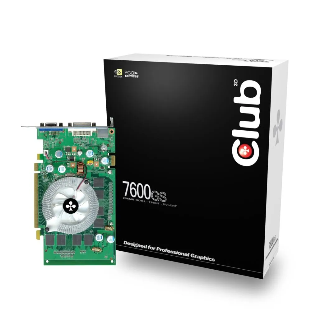 CLUB3D GeForece 7600GS GDDR2 128 MB Ekran Kartı