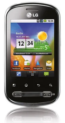LG P350 1280 mAh ADEUSV Siyah Akıllı Telefon Thumbnail 2