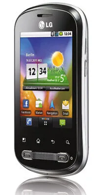 LG P350 1280 mAh ADEUSV Siyah Akıllı Telefon Thumbnail 4
