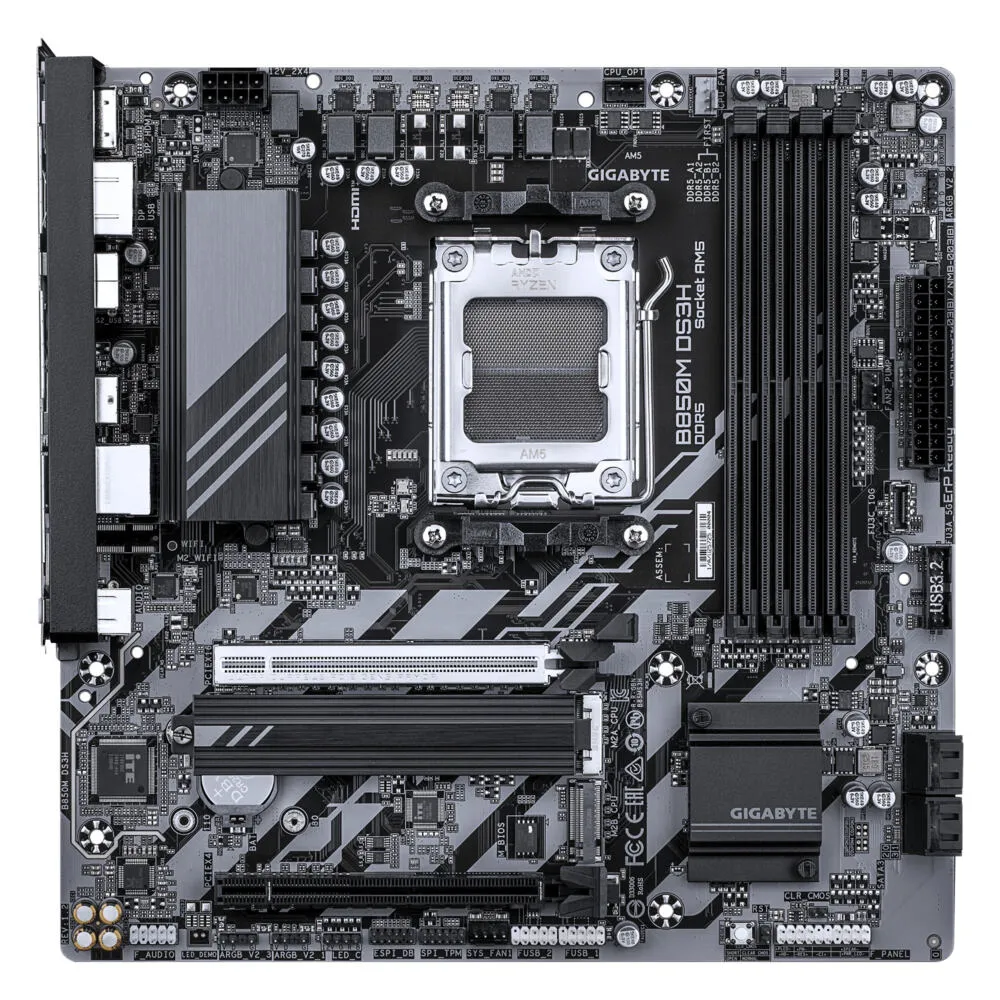 GIGABYTE B850M DS3H (rev. 1.2) AMD B850 Soket AM5 micro ATX Anakart
