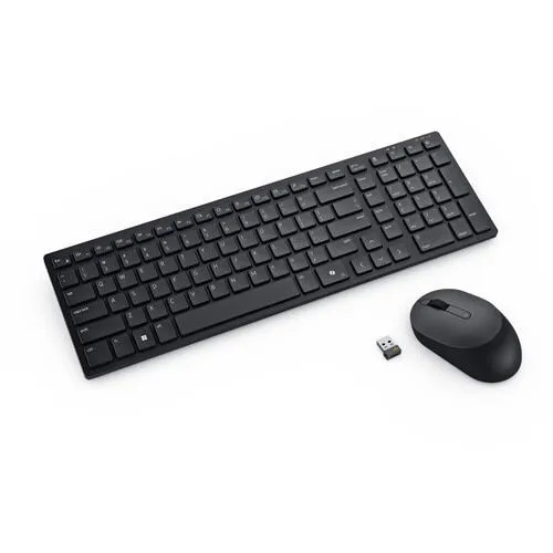 DELL KM555 Fare dahil Evrensel RF Kablosuz + Bluetooth Yunanca Siyah Klavye Thumbnail 2