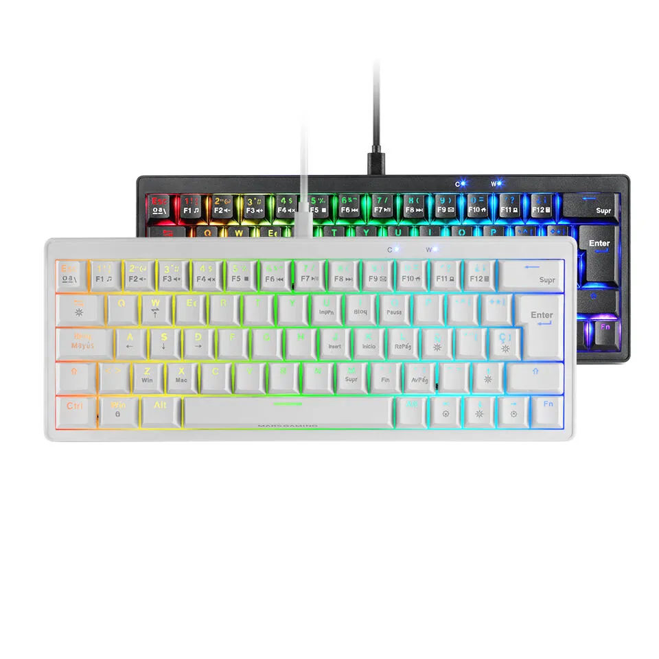 Mars Gaming MKMINIPROWBFR Mekanik RGB Oyuncu Klavyesi Thumbnail 2