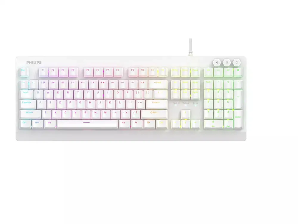 Philips SPK8307WNR/93 Mekanik RGB Oyuncu Klavyesi Thumbnail 3
