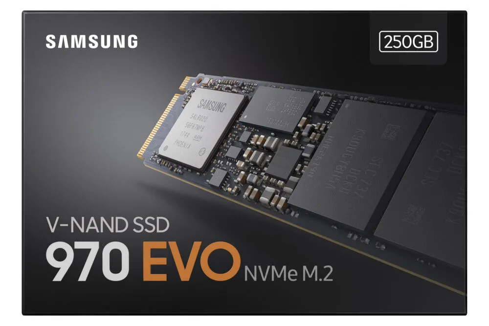 Samsung 970 EVO 250 GB MZ-V7E250BW M.2 Gen3 NVMe SSD Thumbnail 7