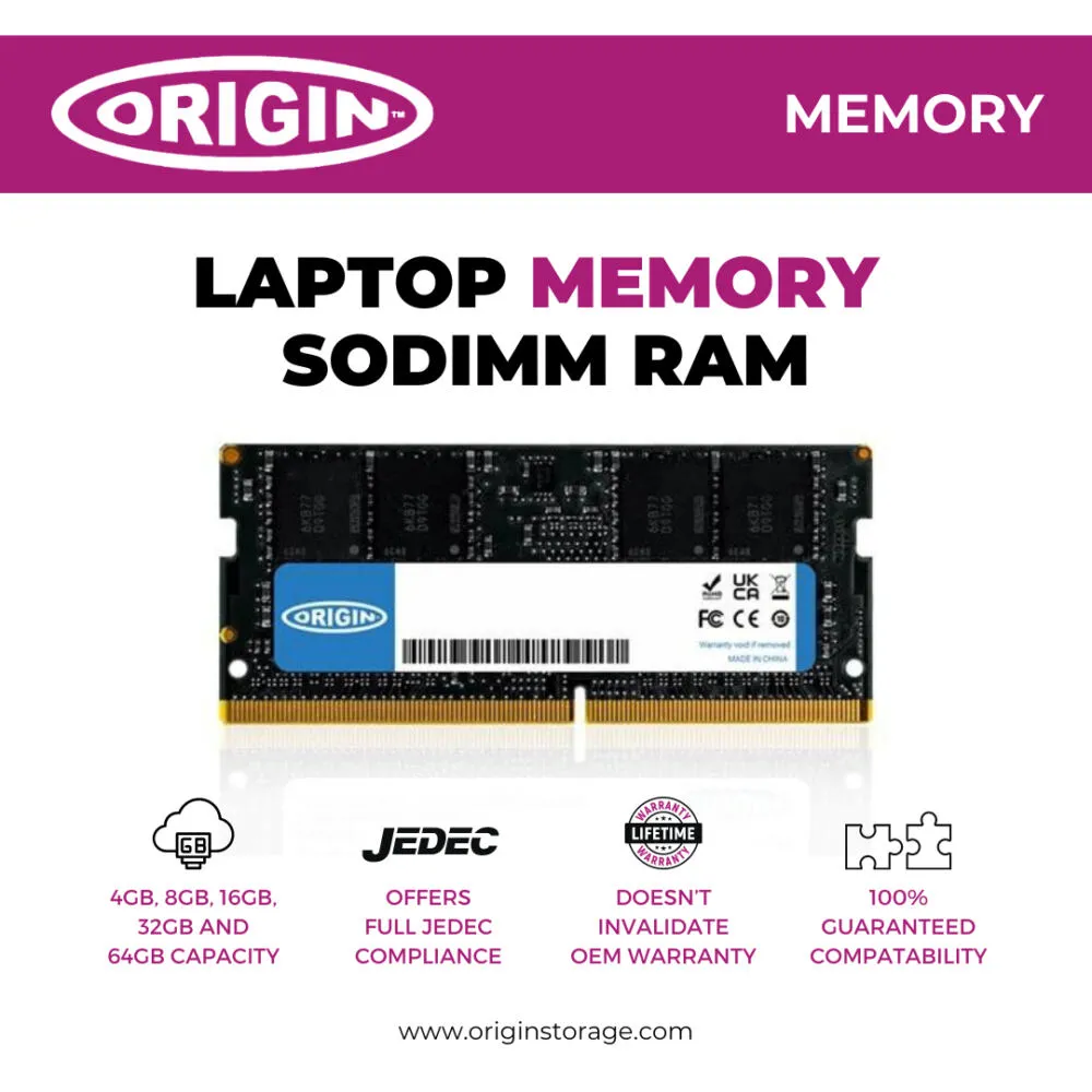 Origin Storage SNP821PJC/16G-OS 16 GB DDR4 2666 MHz SO-DIMM RAM Bellek Thumbnail 1